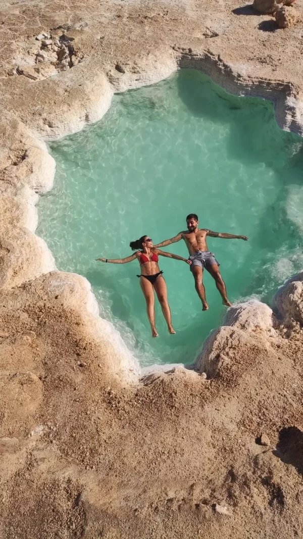 Piscinas de sal em Siwa no roteiro de viagem ao Egito
